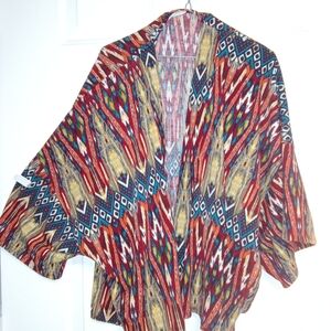 🦄 Multicolor Geometric Women's Kimono Size XL
